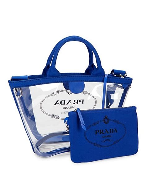 prada tote bag price|prada clear tote bag.